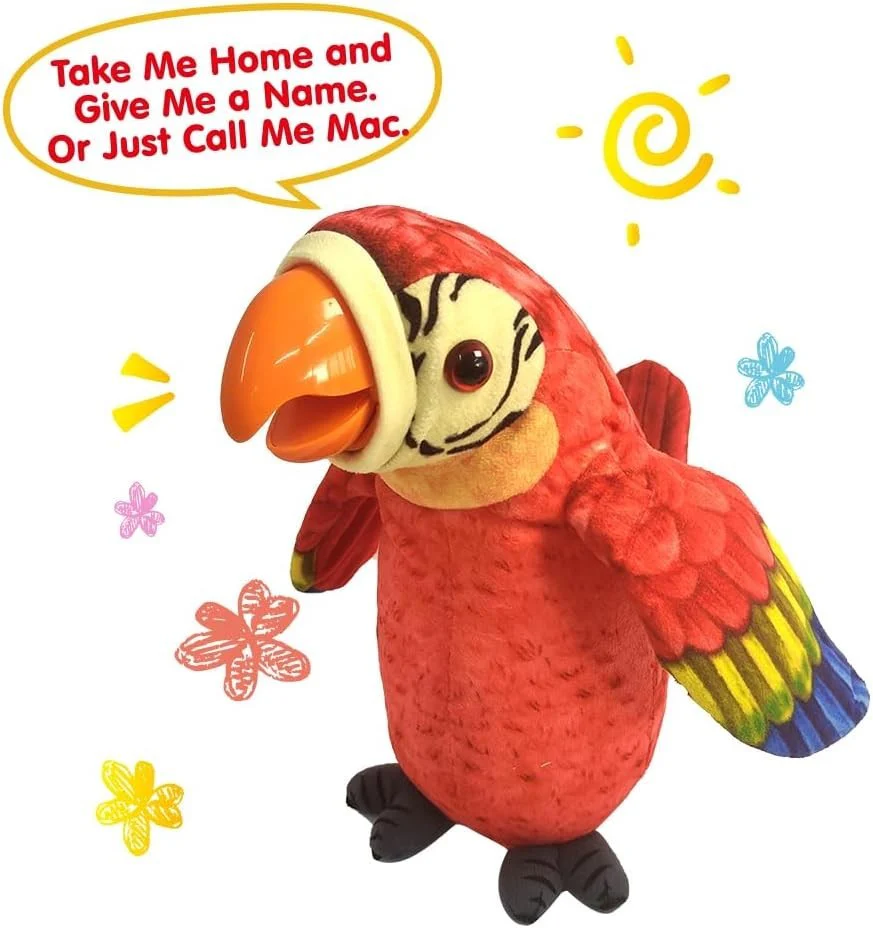 Chatty Plush Macaw - Your Fun Companion for Language Learning - Image 8
