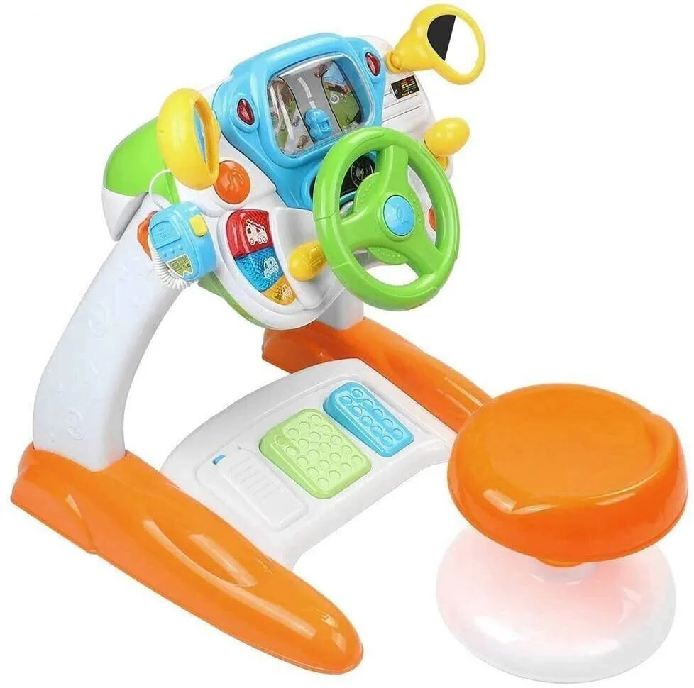 Interactive Toy Steering Wheel for Toddlers - Perfect for Imaginative Play and Motor Skills Development - Image 7