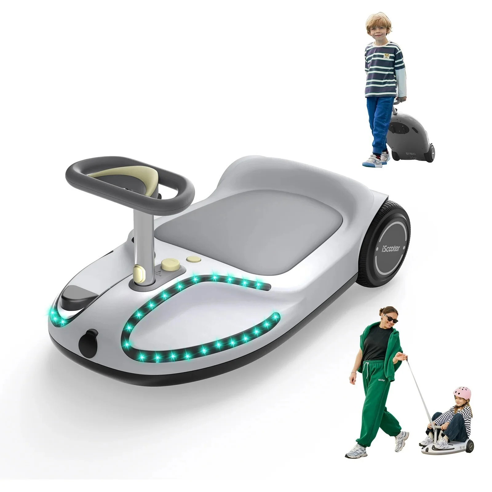 21.6V Electric 4-in-1 Swing Car with Multiple Lighting Modes - Image 10