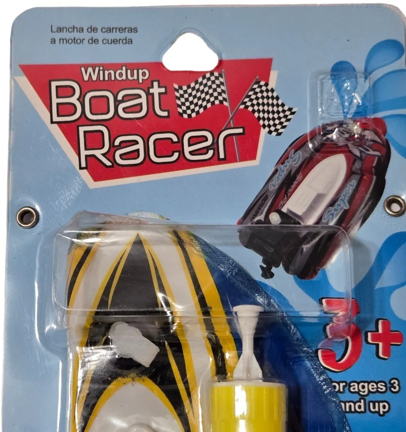 Windup Inflatable Racing Boat Toy for Ages 3 and Up - Image 4