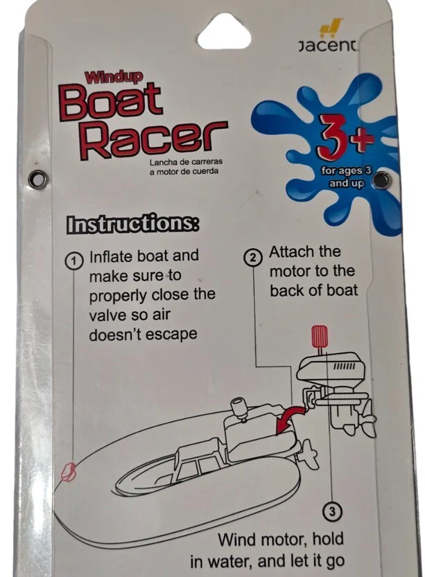 Windup Inflatable Racing Boat Toy for Ages 3 and Up - Image 7