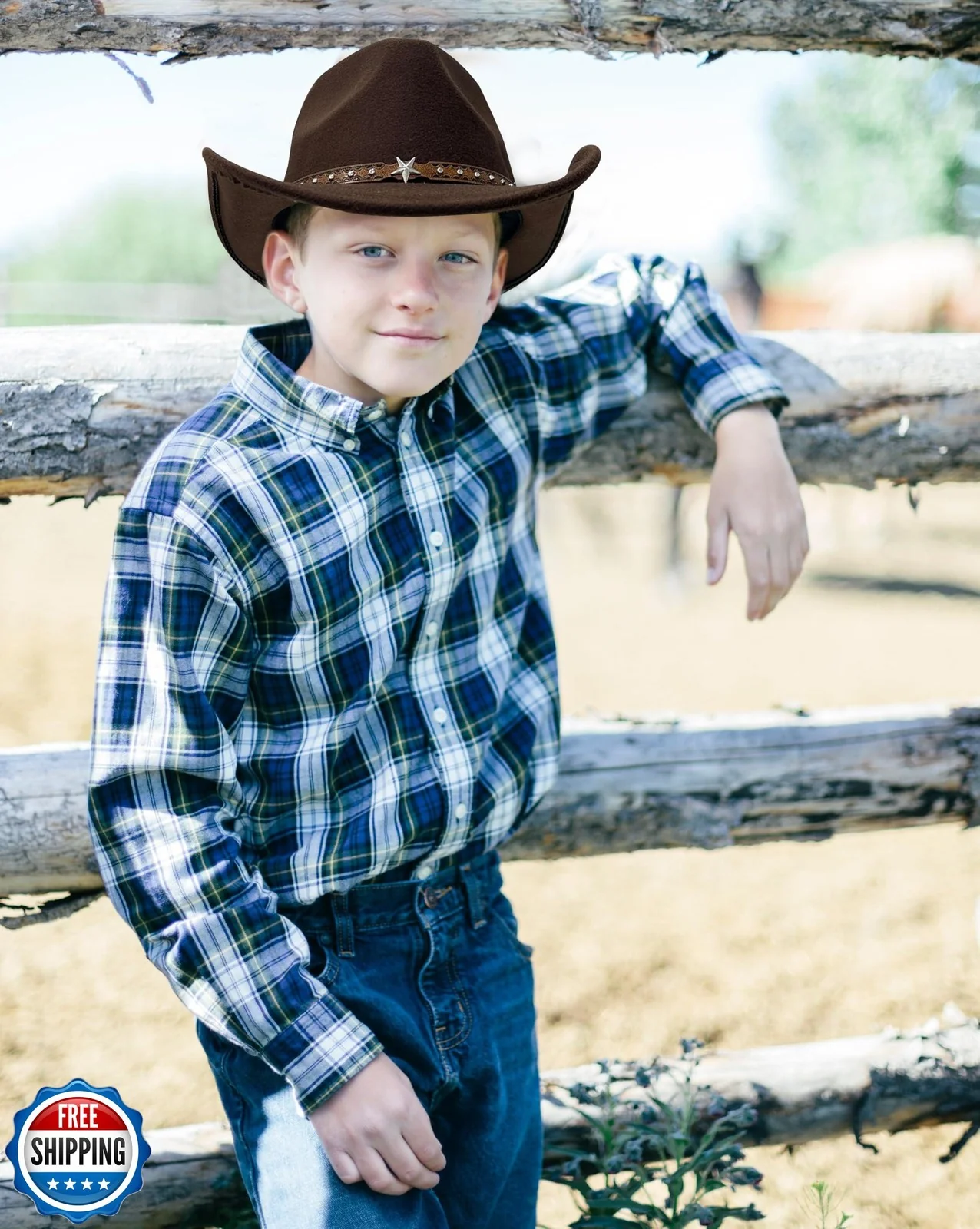 Toddler and Infant Cowboy Hat for Boys and Girls Kids Western Style - Image 4