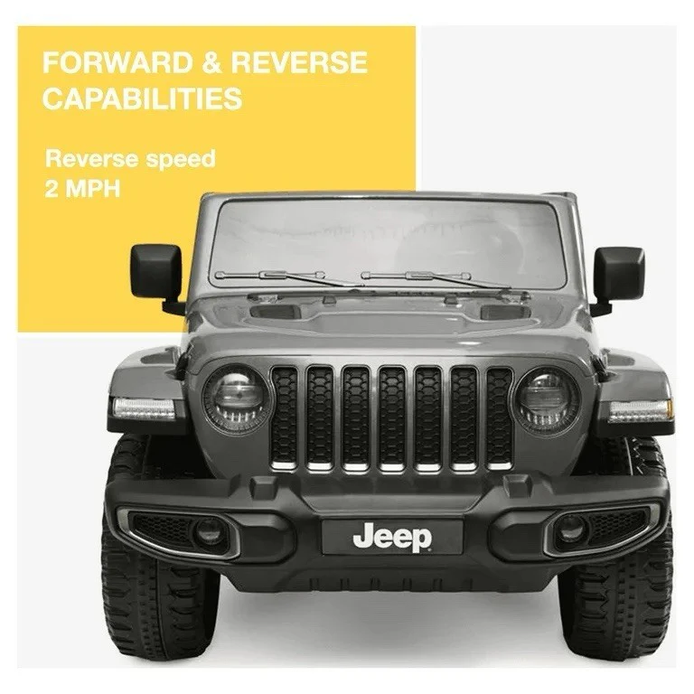 Jeep 12V Gladiator Rubicon Gray Ride-On Truck for Two with Forward and Reverse功能 - Image 2
