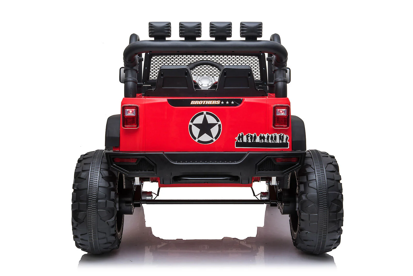 JEEP Dual Control Kids Electric Ride-On Car with Foot Pedal, LED Lights, Music Player, USB, Bluetooth - Image 9