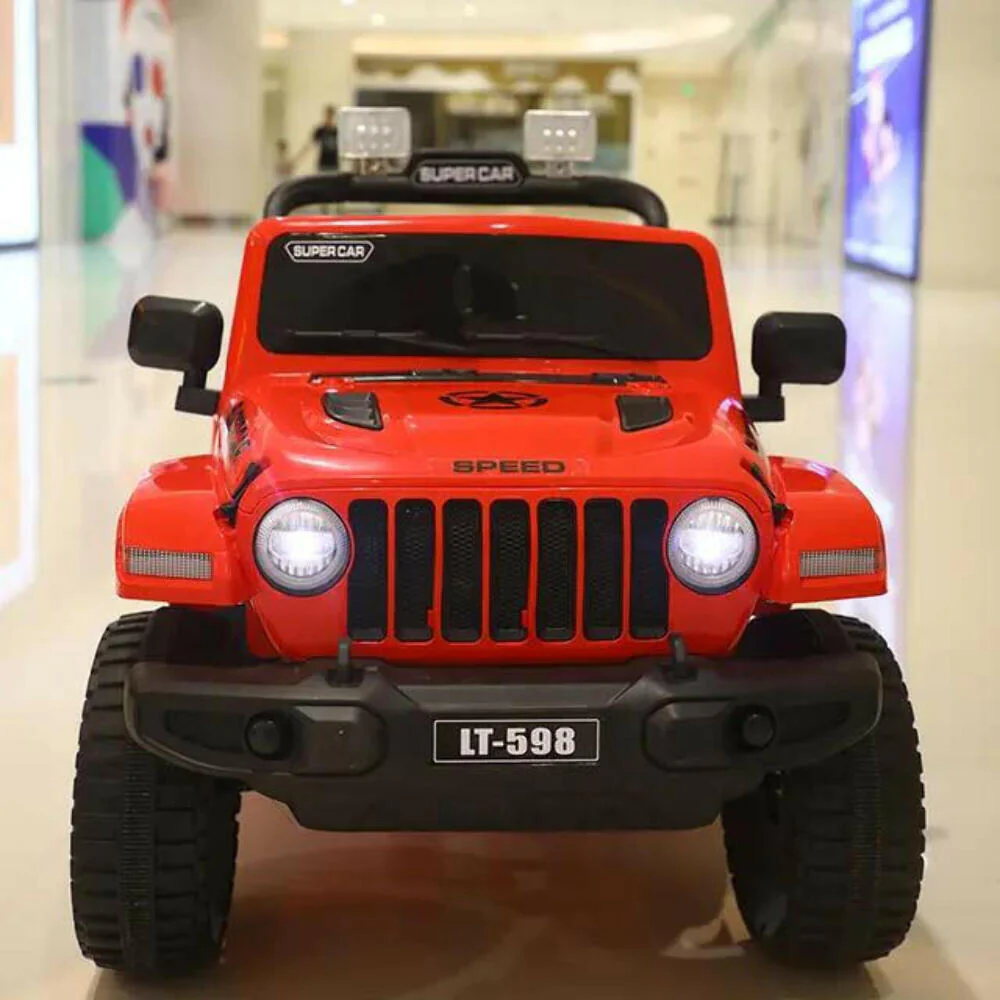 Electric Ride-On Jeep Car for Kids with Remote Control and Leather Seat - Image 3