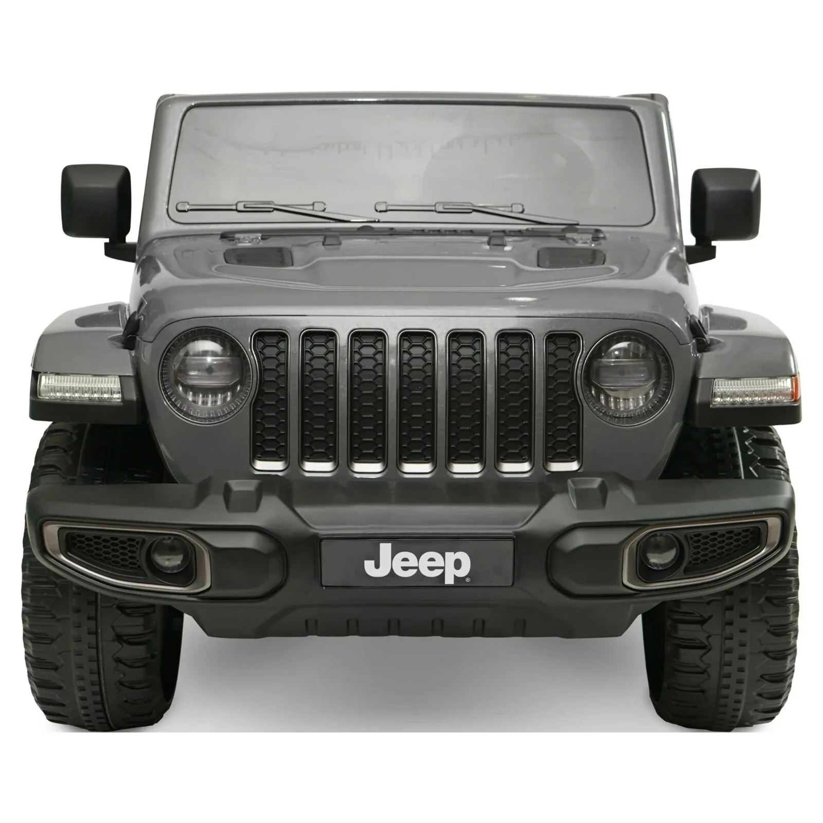 Battery-Powered Grey Gladiator Rubicon Jeep Vehicle with Sound Effects for Ages 3+ - Image 4