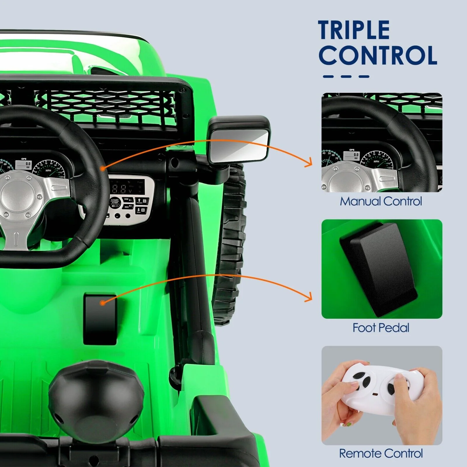 JEEP LED Ride On Car with Remote Control, USB, and MP3 for Kids - Image 79