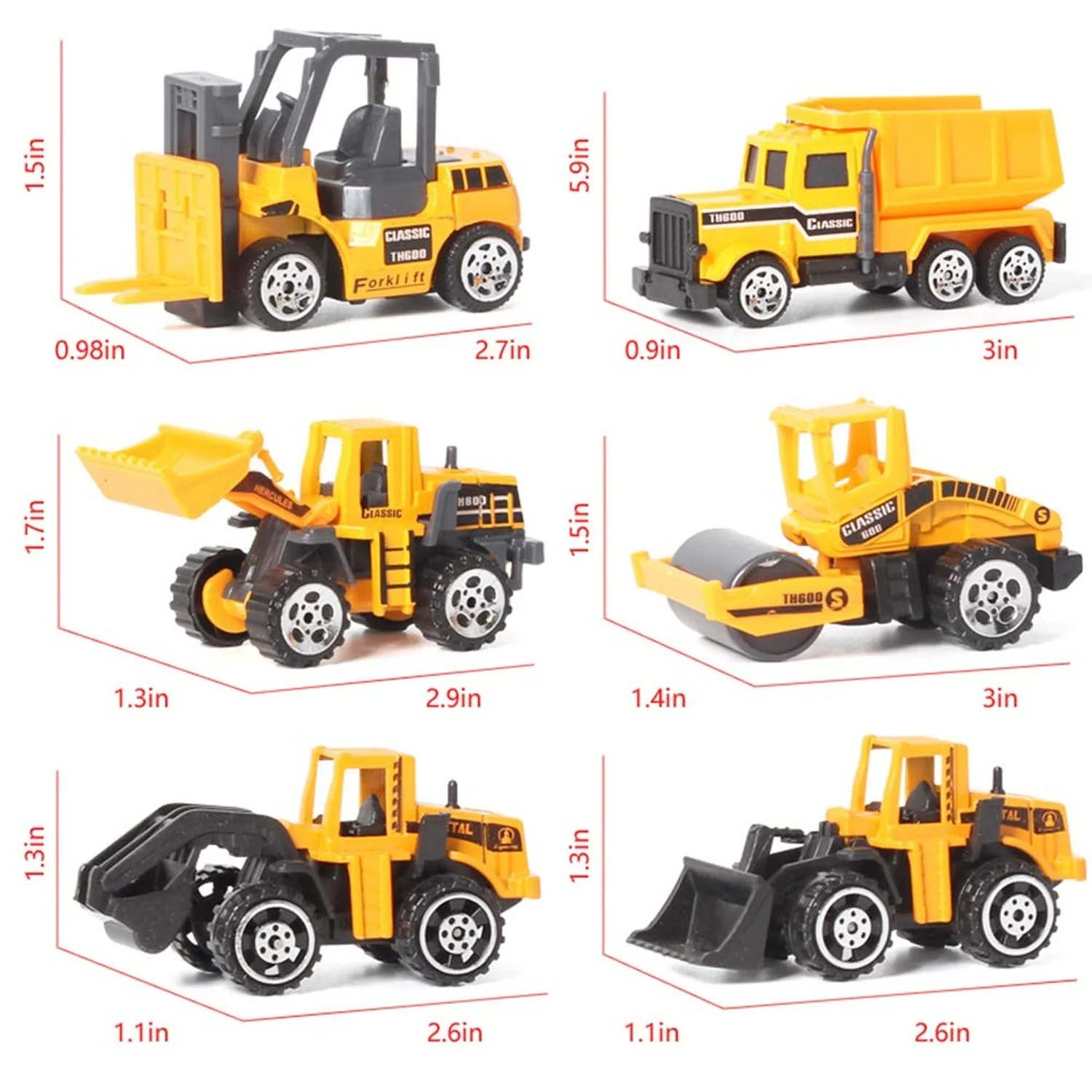 Jenilily Construction Toy Truck Die-cast Vehicle Transporter Set with Excavator - Image 3