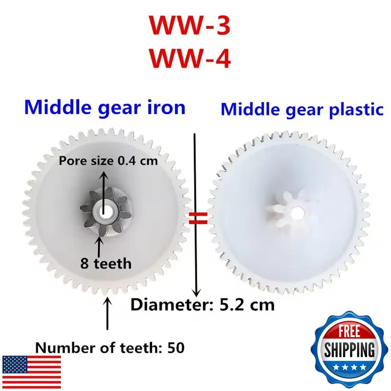 Electric Plastic Gear RS390 Motor for Children's Ride-On Cars - Image 4
