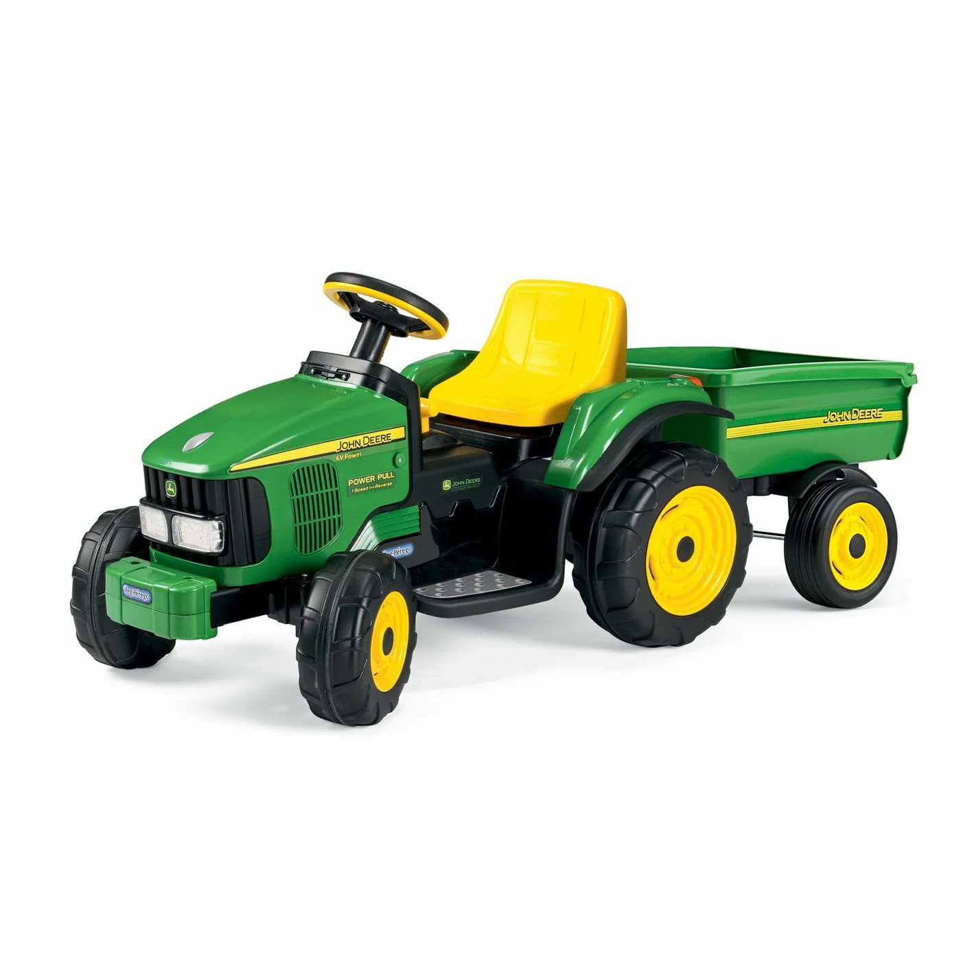 John Deere 6V Power Pull Tractor - Green: The Perfect Christmas Gift for Kids - Image 2