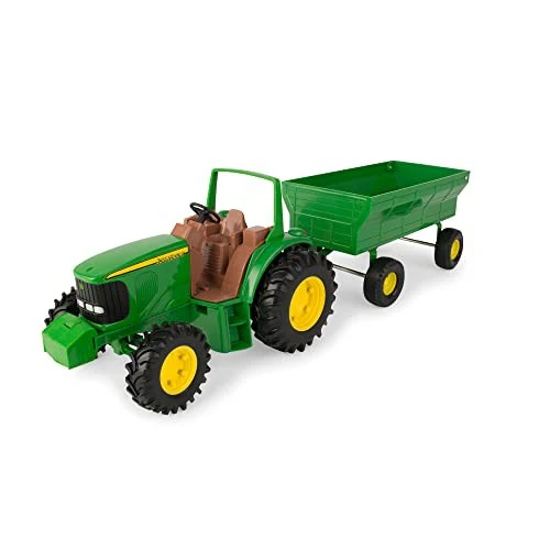 John Deere 8" Tractor and Wagon Playset - Image 6