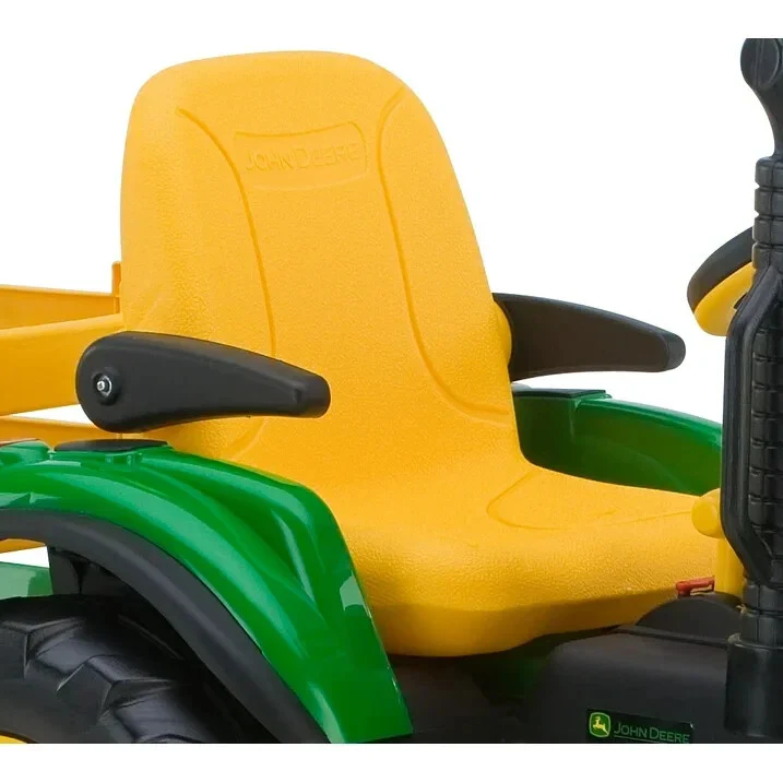 John Deere Ground Force 12V Battery Powered Ride On Tractor with Detachable Trailer Ages 3+ - Image 6
