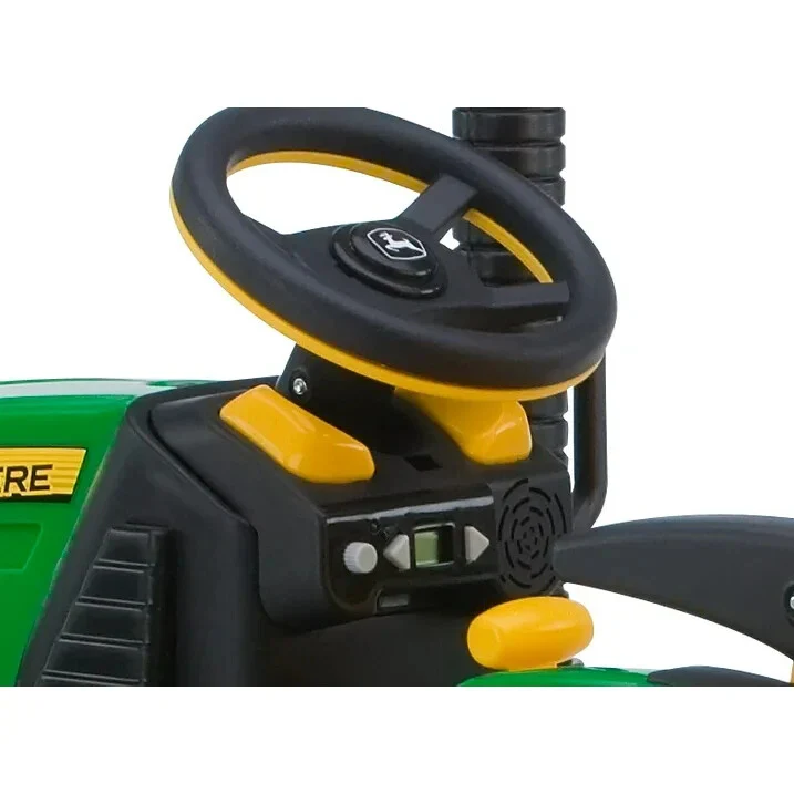 John Deere Ground Force 12V Battery Powered Ride On Tractor with Detachable Trailer Ages 3+ - Image 7
