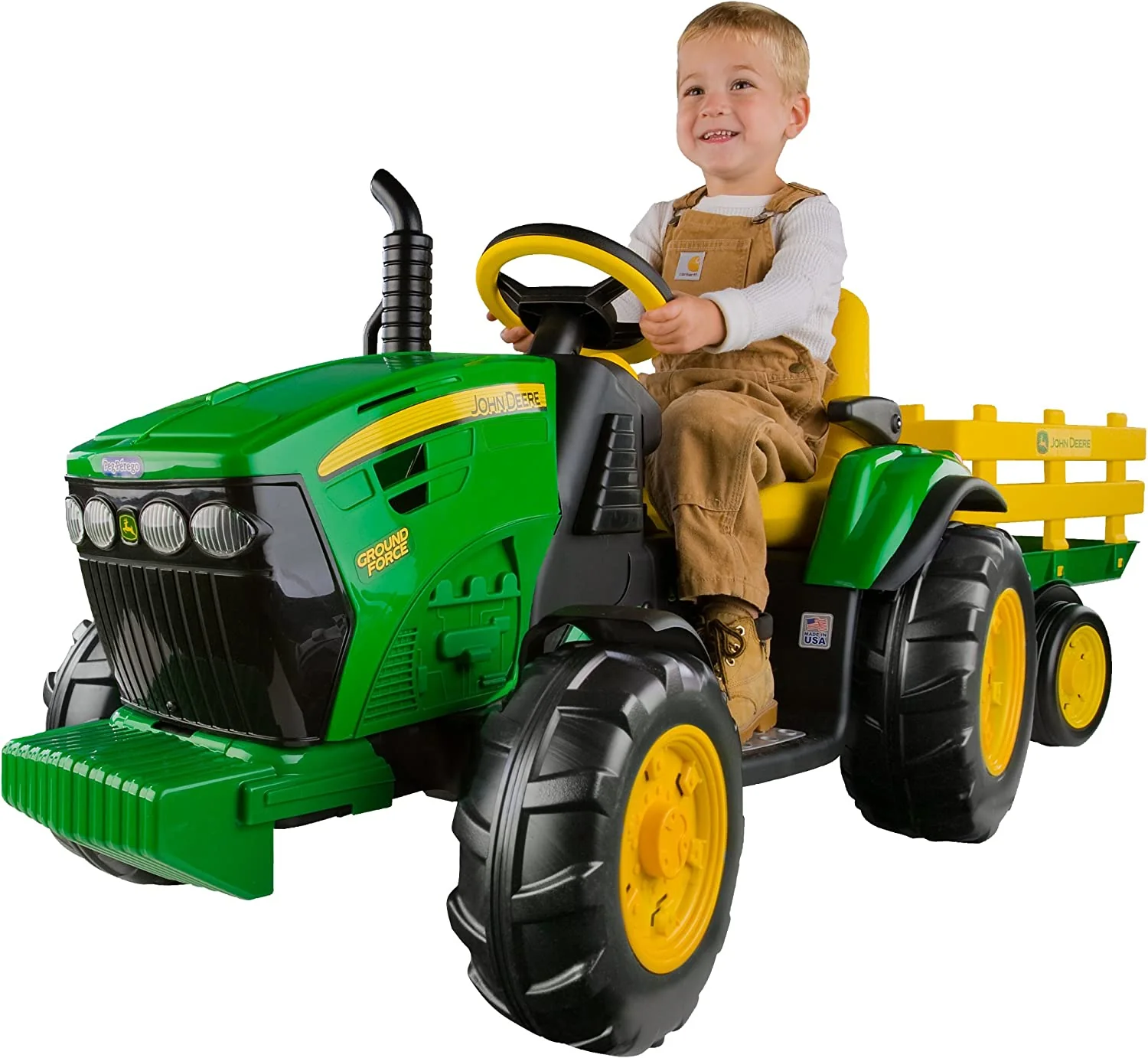 John Deere Ground Force Tractor and Trailer Set - Image 10