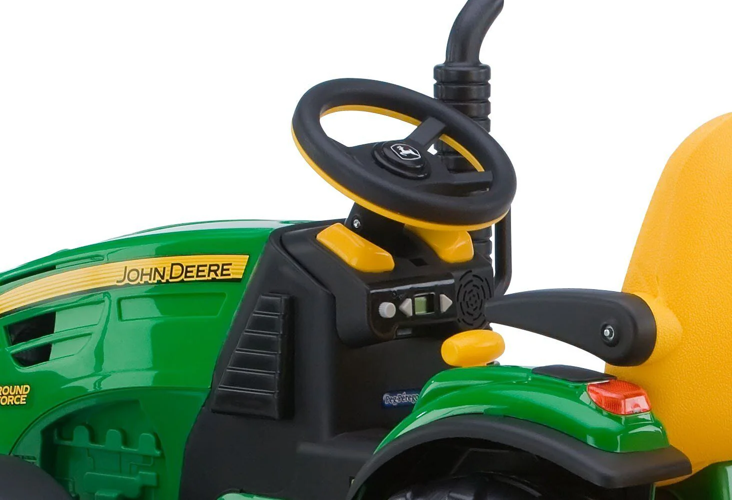 John Deere Ground Force Tractor and Trailer Set by Peg Perego - Image 4
