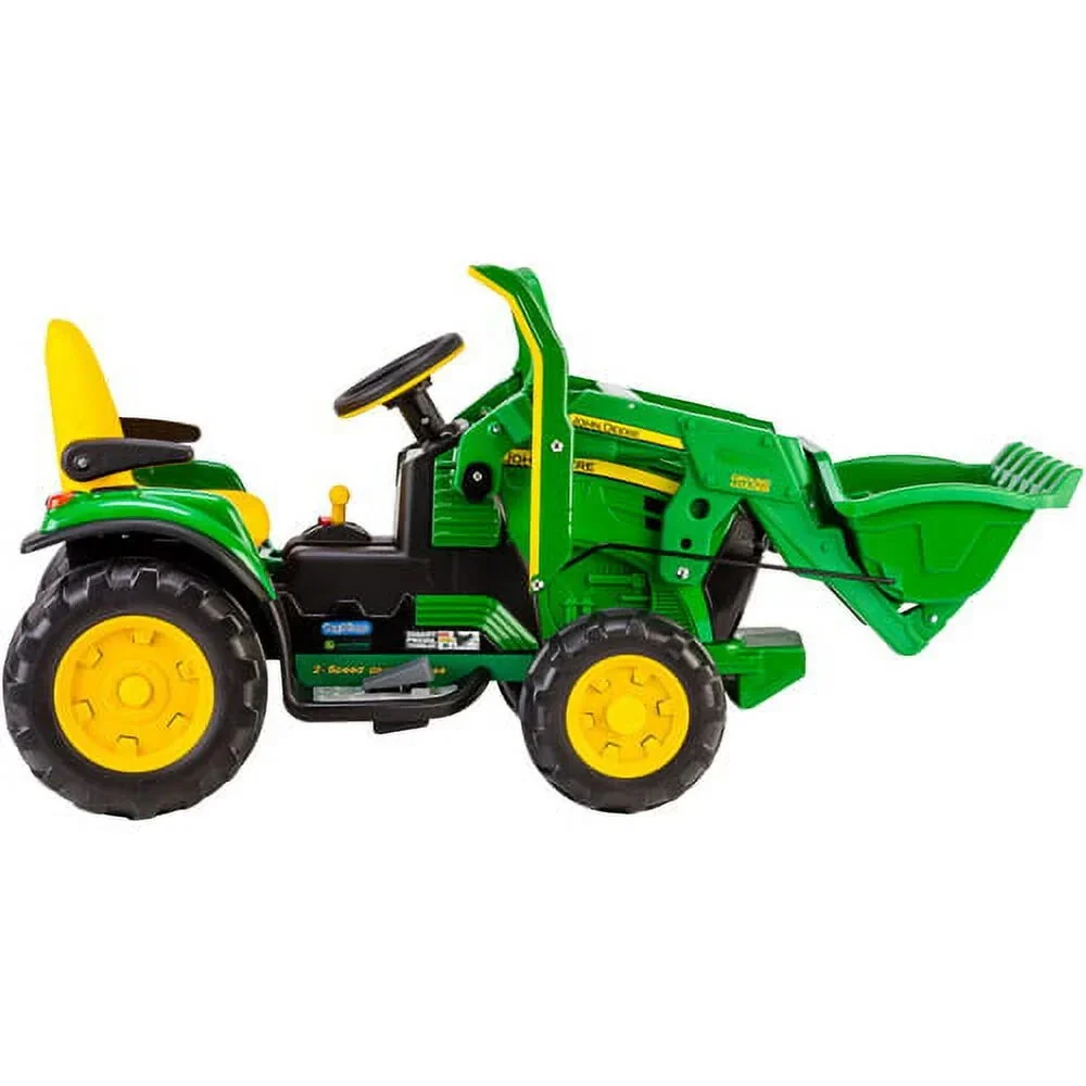 12V Battery-Powered Ride-On Kids Tractor with Front Loader, Ages 3 and Up - Image 2