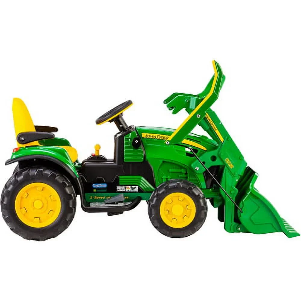 12V Battery-Powered Ride-On Kids Tractor with Front Loader, Ages 3 and Up - Image 3