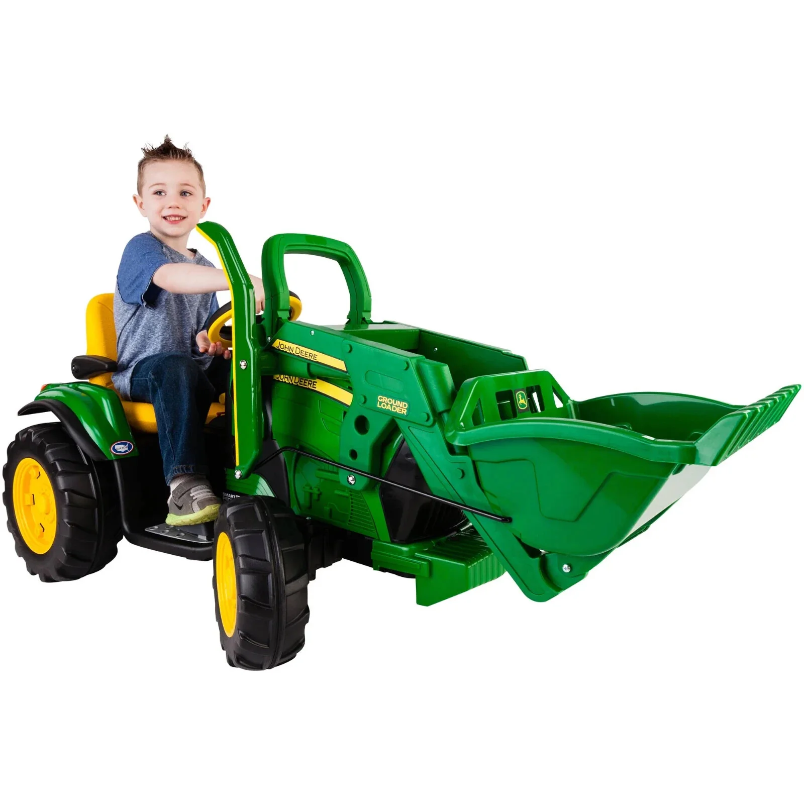 12V Battery-Powered Ride-On Kids Tractor with Front Loader, Ages 3 and Up - Image 9