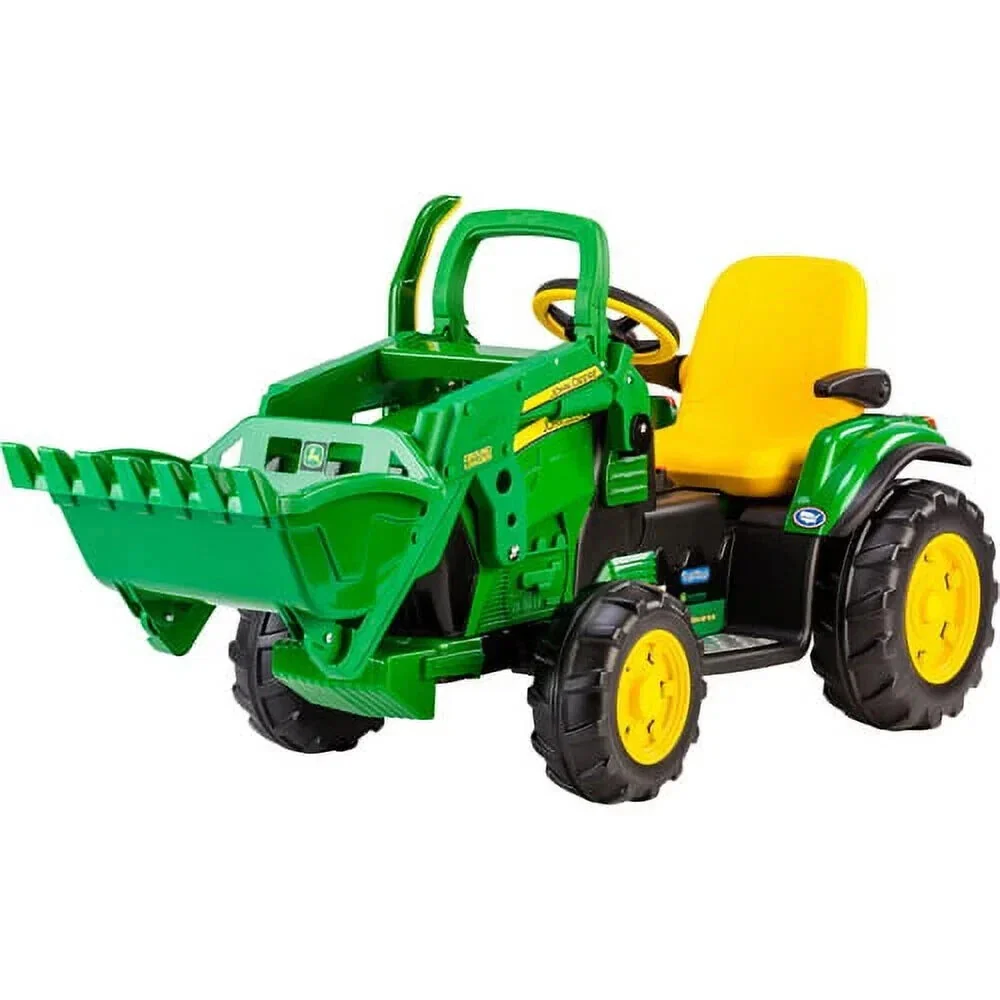 John Deere 12V Battery-Powered Ride-On Tractor with Front Loader for Ages 3+ - Image 8