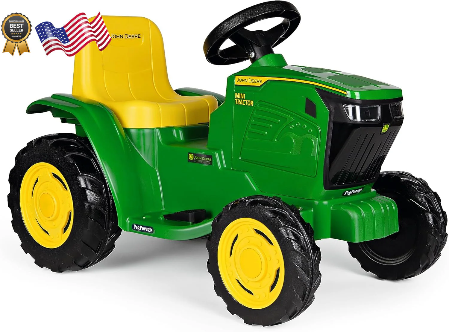 Mini 6 Volt Ride-On Tractor Toy with Realistic Design - Image 8