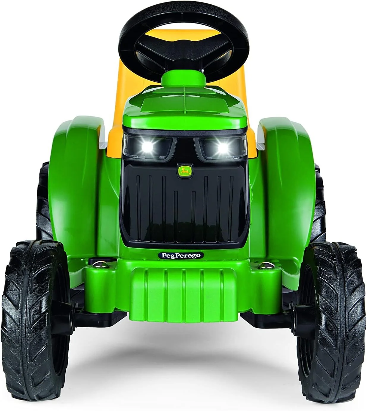 6V Battery-Powered John Deere Mini Ride-On Tractor - Image 3