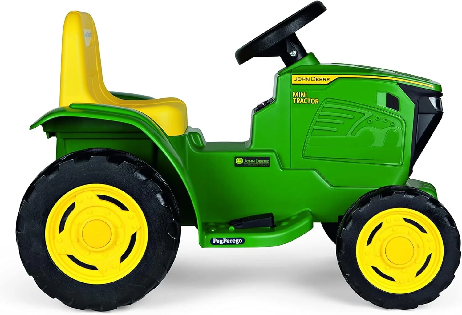 6V Battery-Powered John Deere Mini Ride-On Tractor - Image 7