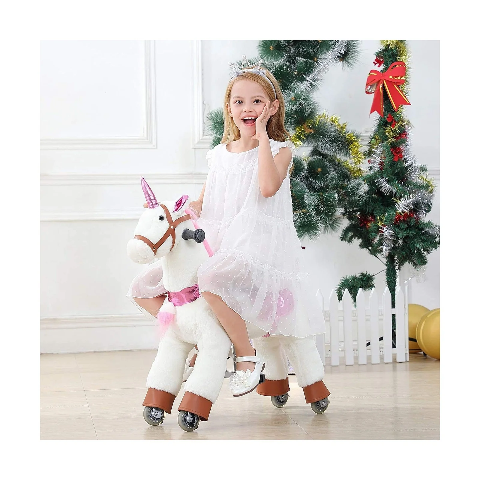 Ride-On Unicorn and Pony Toys for Girls and Children – Interactive Horse Riding Play Vehicle - Image 3