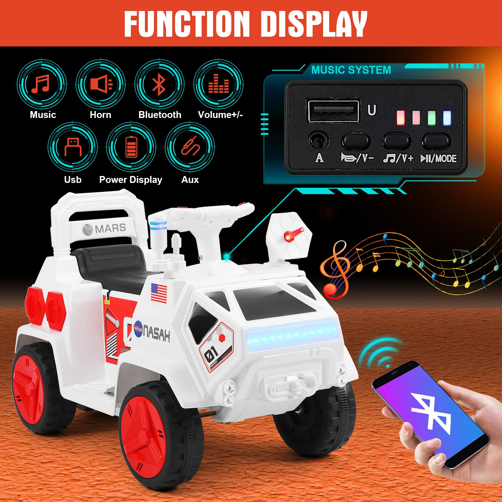 Electric Kids Ride-On Car Toy with Remote Control – Ideal Birthday and Christmas Gift - Image 18