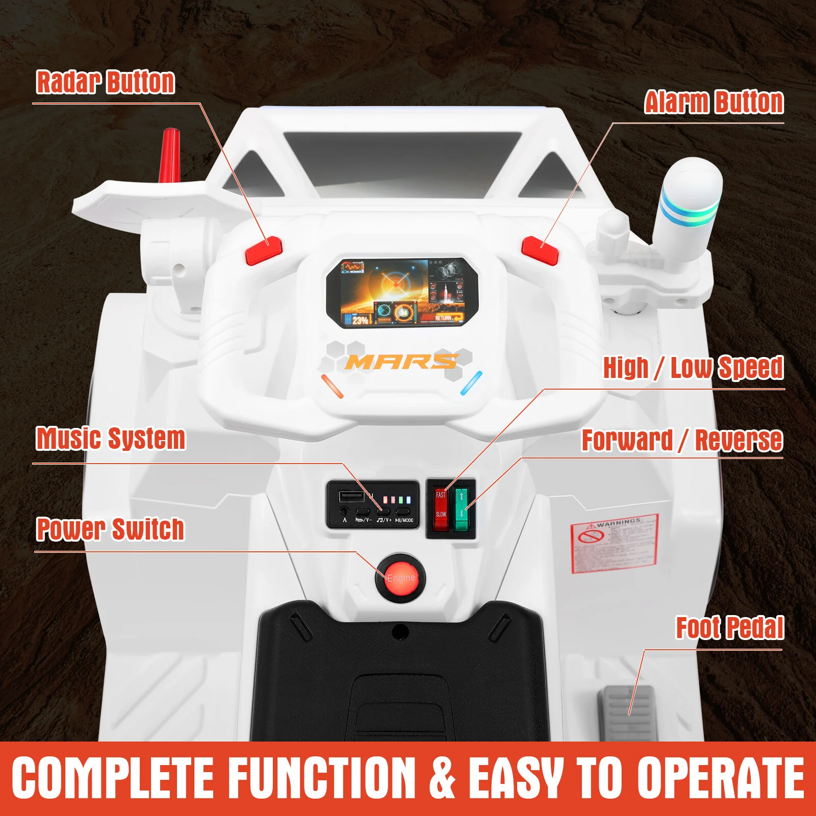 Electric Kids Ride-On Car Toy with Remote Control – Ideal Birthday and Christmas Gift - Image 19