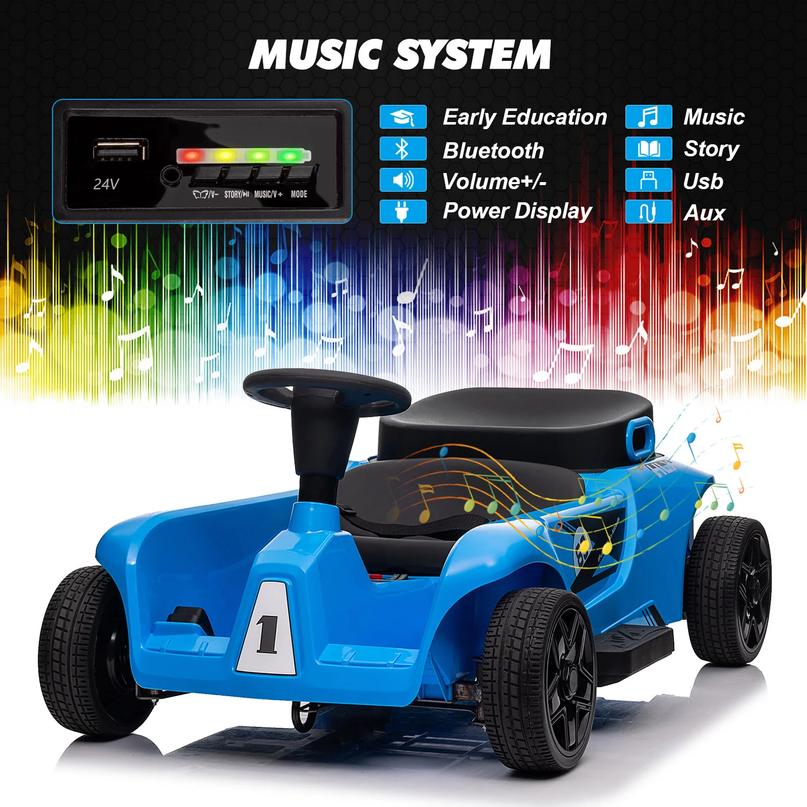 Electric Kids Ride-On Car Toy with Remote Control – Ideal Birthday and Christmas Gift - Image 41