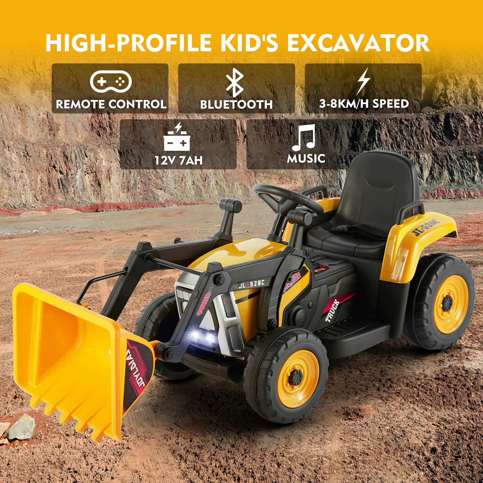 Electric Kids Ride-On Car Toy with Remote Control – Ideal Birthday and Christmas Gift - Image 54