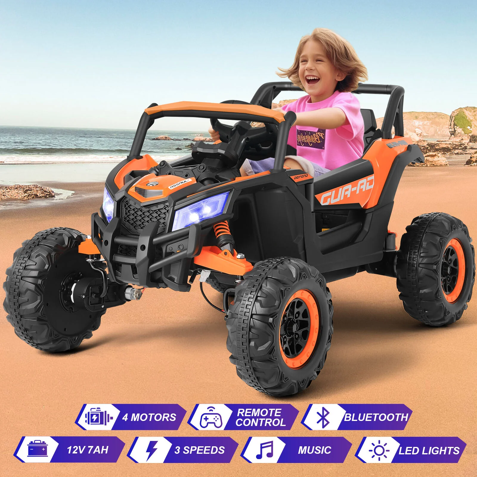 Electric Kids Ride-On Car Toy with Remote Control – Ideal Birthday and Christmas Gift - Image 62