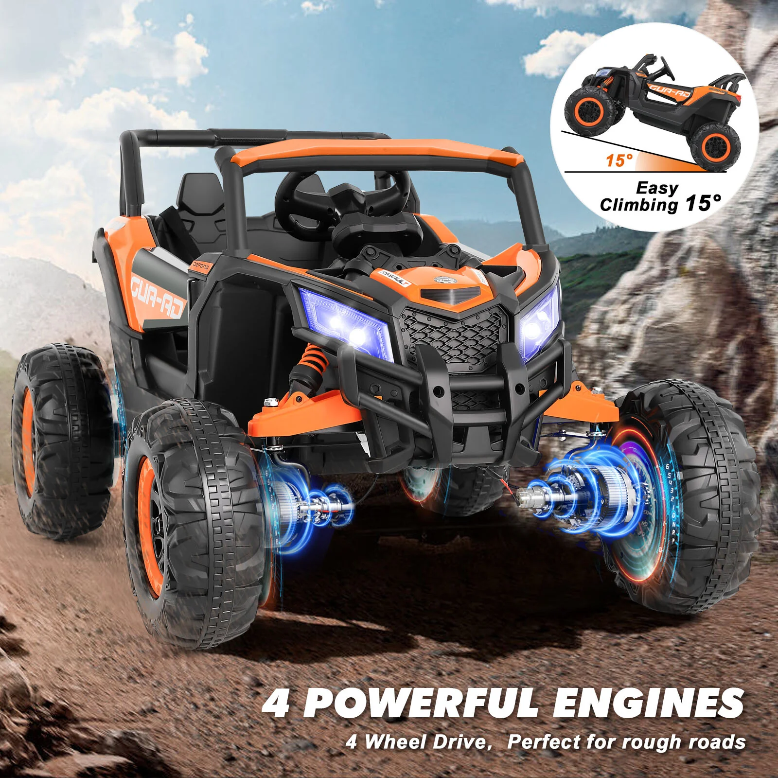 Electric Kids Ride-On Car Toy with Remote Control – Ideal Birthday and Christmas Gift - Image 66