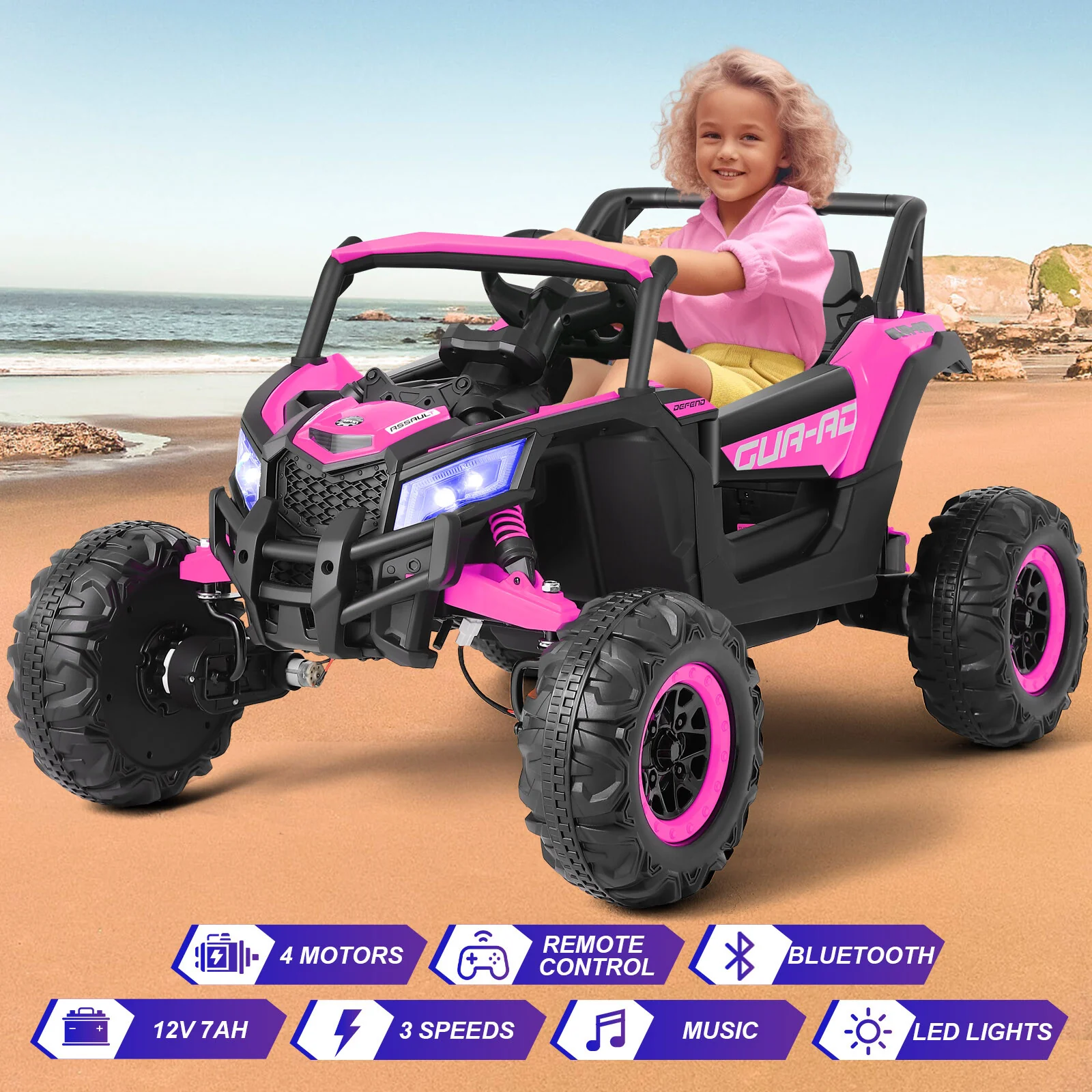 Electric Kids Ride-On Car Toy with Remote Control – Ideal Birthday and Christmas Gift - Image 74