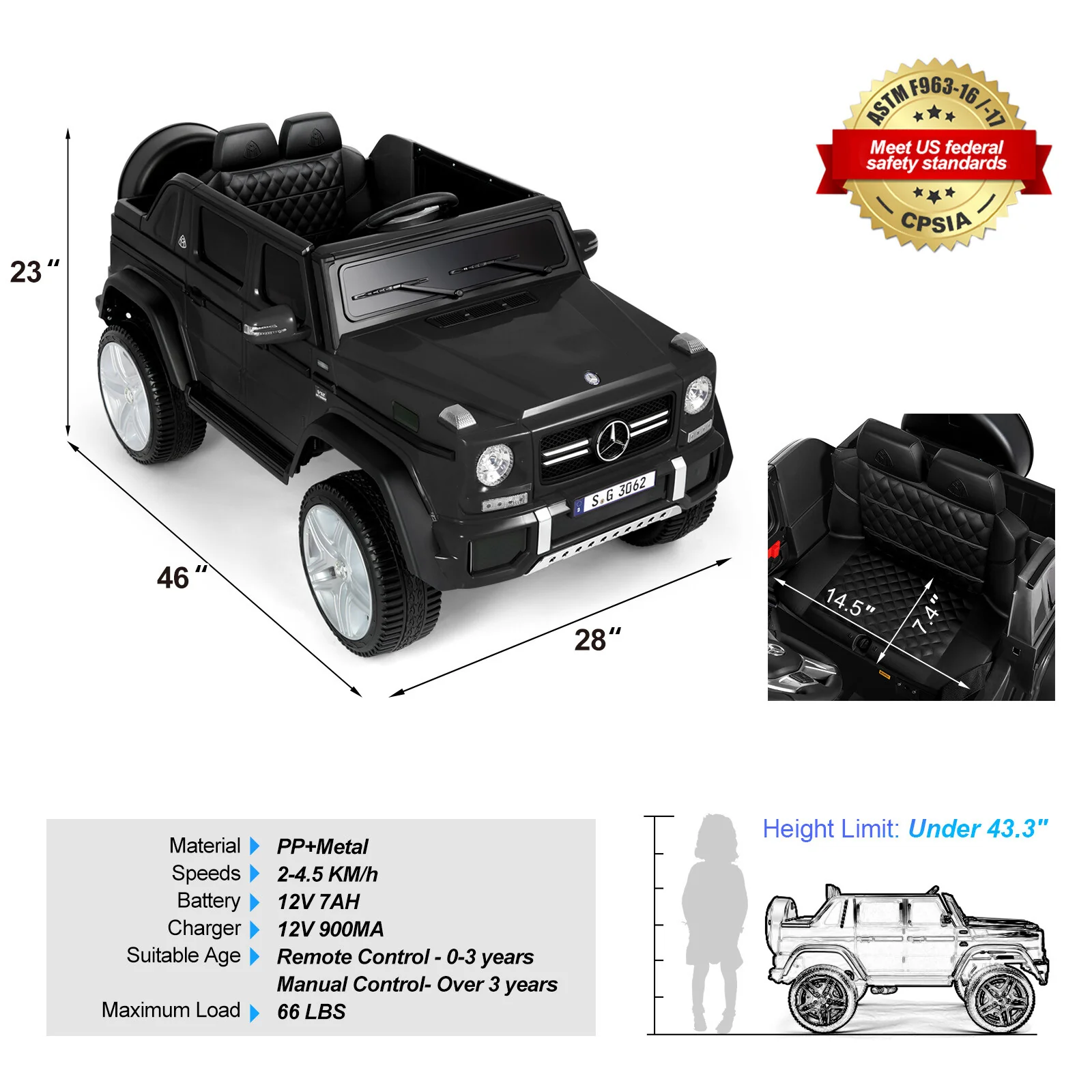 Electric Kids Ride-On Car Toy with Remote Control – Ideal Birthday and Christmas Gift - Image 88