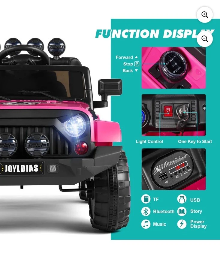 Electric Kids Ride-On Truck with Bluetooth, Remote Control, and MP3 Player - Image 5