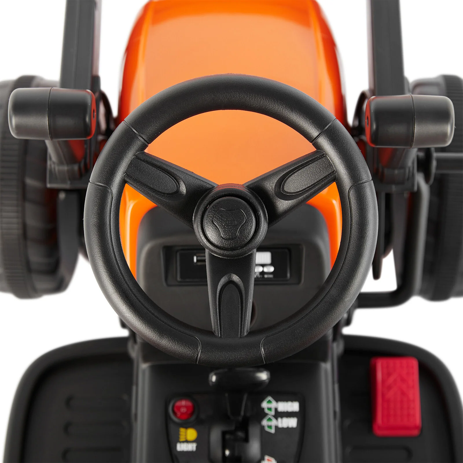 12V Orange Electric Ride-On Excavator with Remote Control for Kids Boys and Girls Gift - Image 13