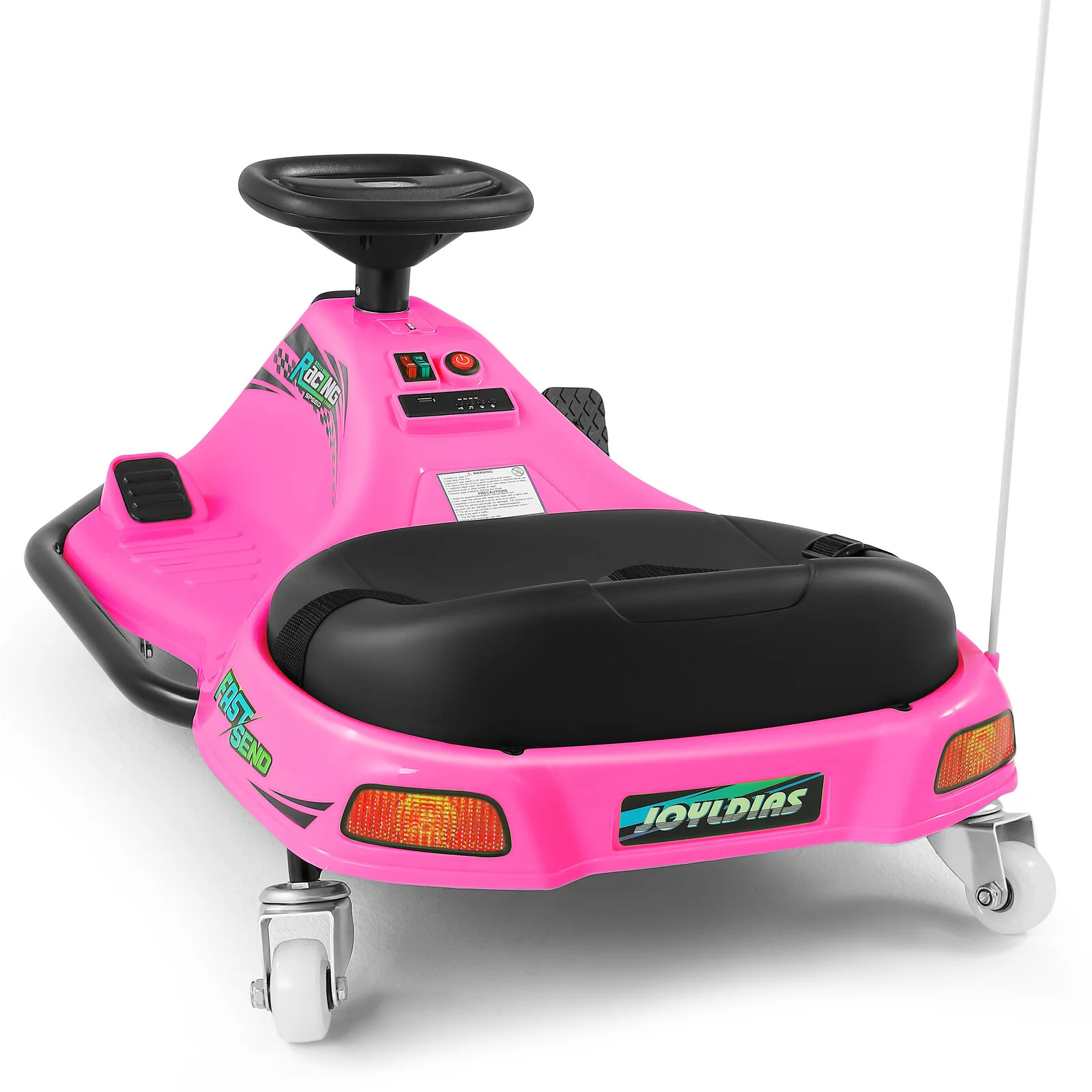 24V Pink Electric Kids Drifting Ride-On Car with 360° Rotation - Image 23