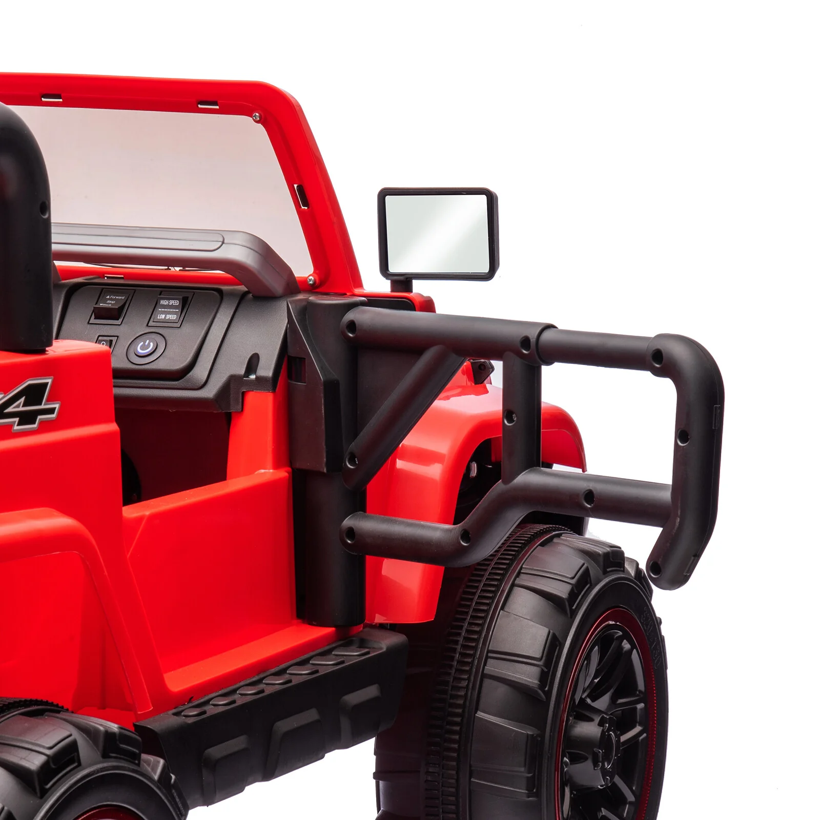 12V Red Electric Battery-Powered Kids Ride-On Truck with LED Lights, MP3, and Remote Control - Image 19
