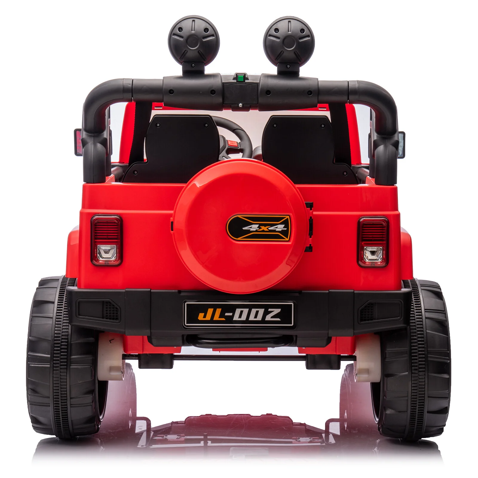 12V Red Electric Battery-Powered Kids Ride-On Truck with LED Lights, MP3, and Remote Control - Image 24