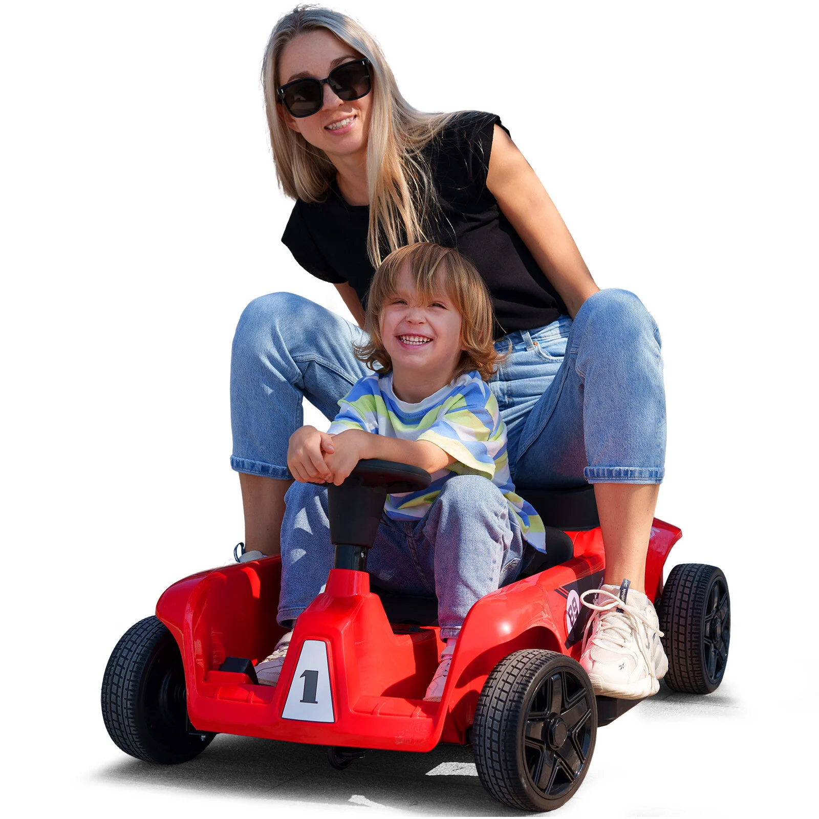 Red 24V 2-Seater Ride-On Car for Kids with Remote Control – Parent-Child Toy Gift for Boys and Girls - Image 25