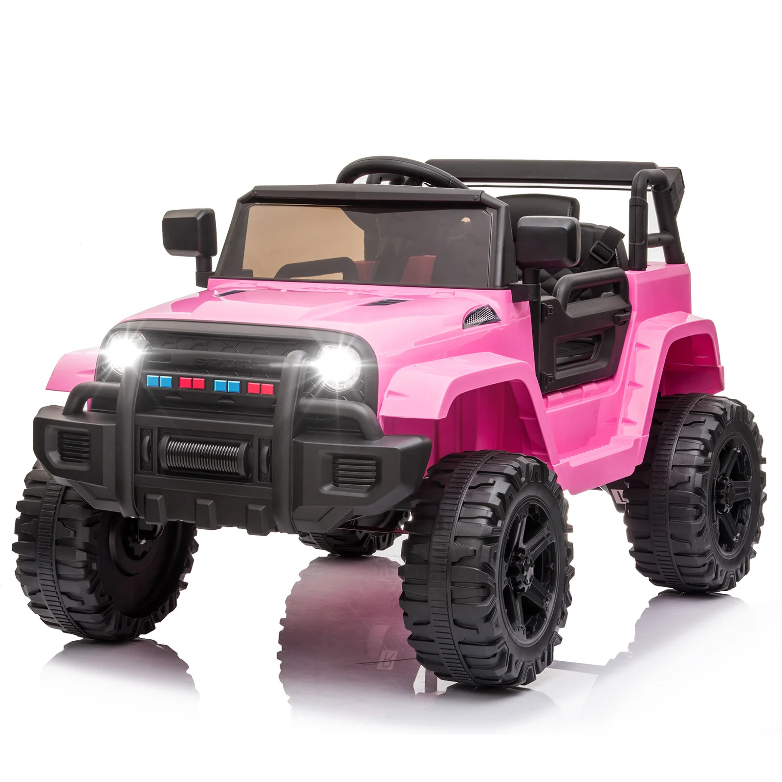 12V Kids Ride-On Truck with Remote Control, Adjustable Speeds, and MP3 Player