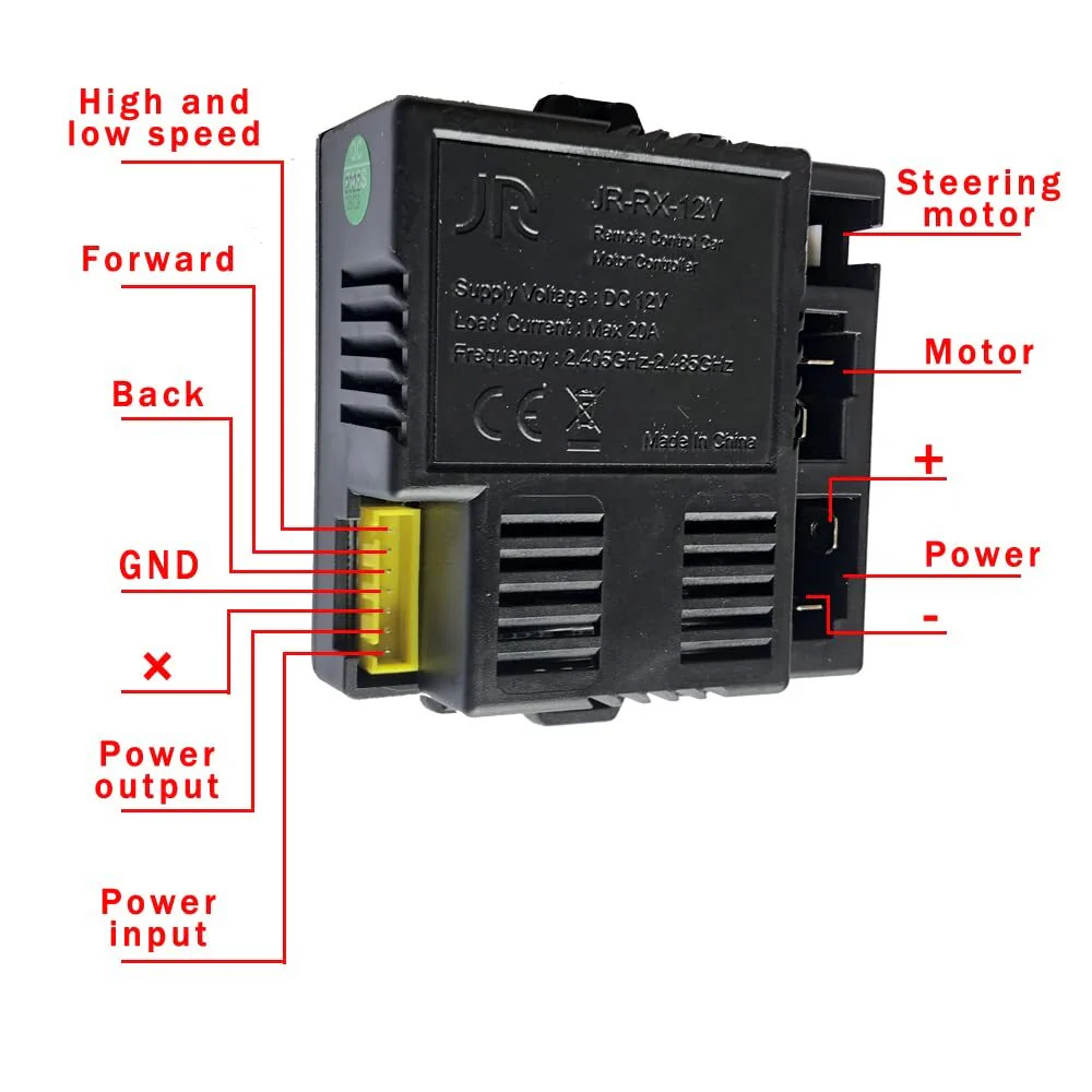 12V 7-Pin Socket with 2.4G Bluetooth Remote Control and Receiver Box - Image 3