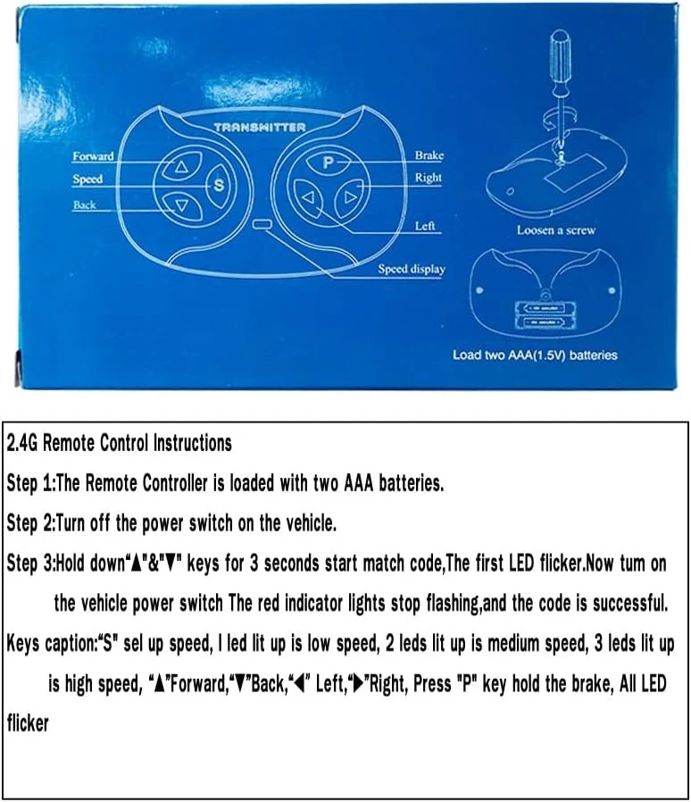2.4GHz Bluetooth Remote Control Transmitter for Power Wheels - Image 4