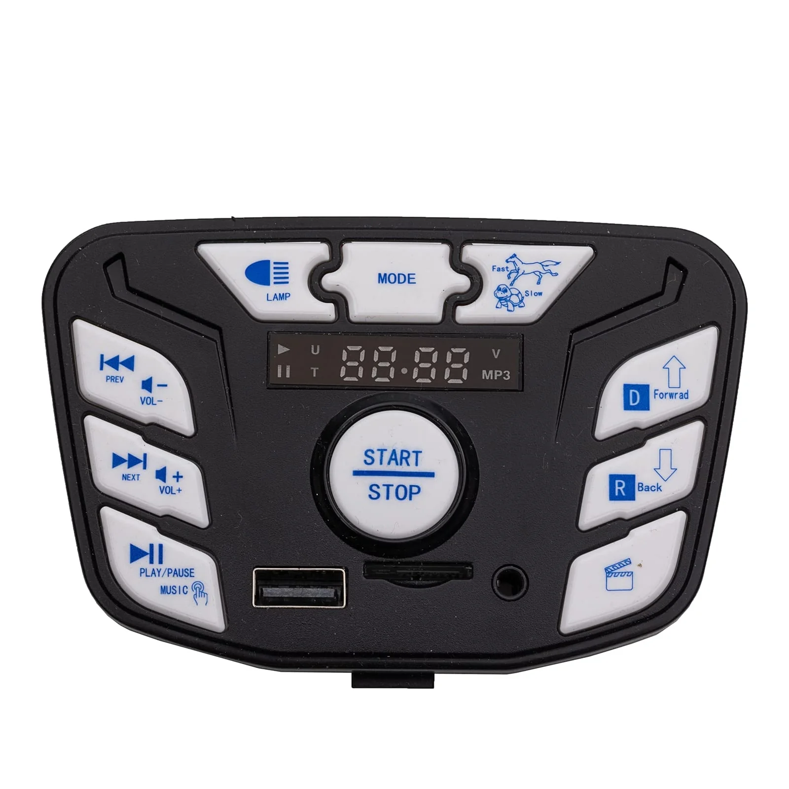 24V Blue Children's Electric Ride-On Vehicle with Central Power Control System - Image 3