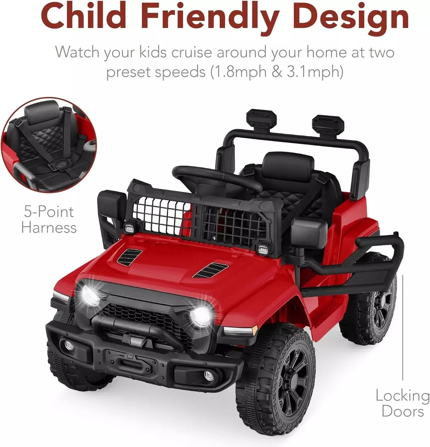 Mini camión eléctrico de paseo para niños con control remoto, 6V - Image 4