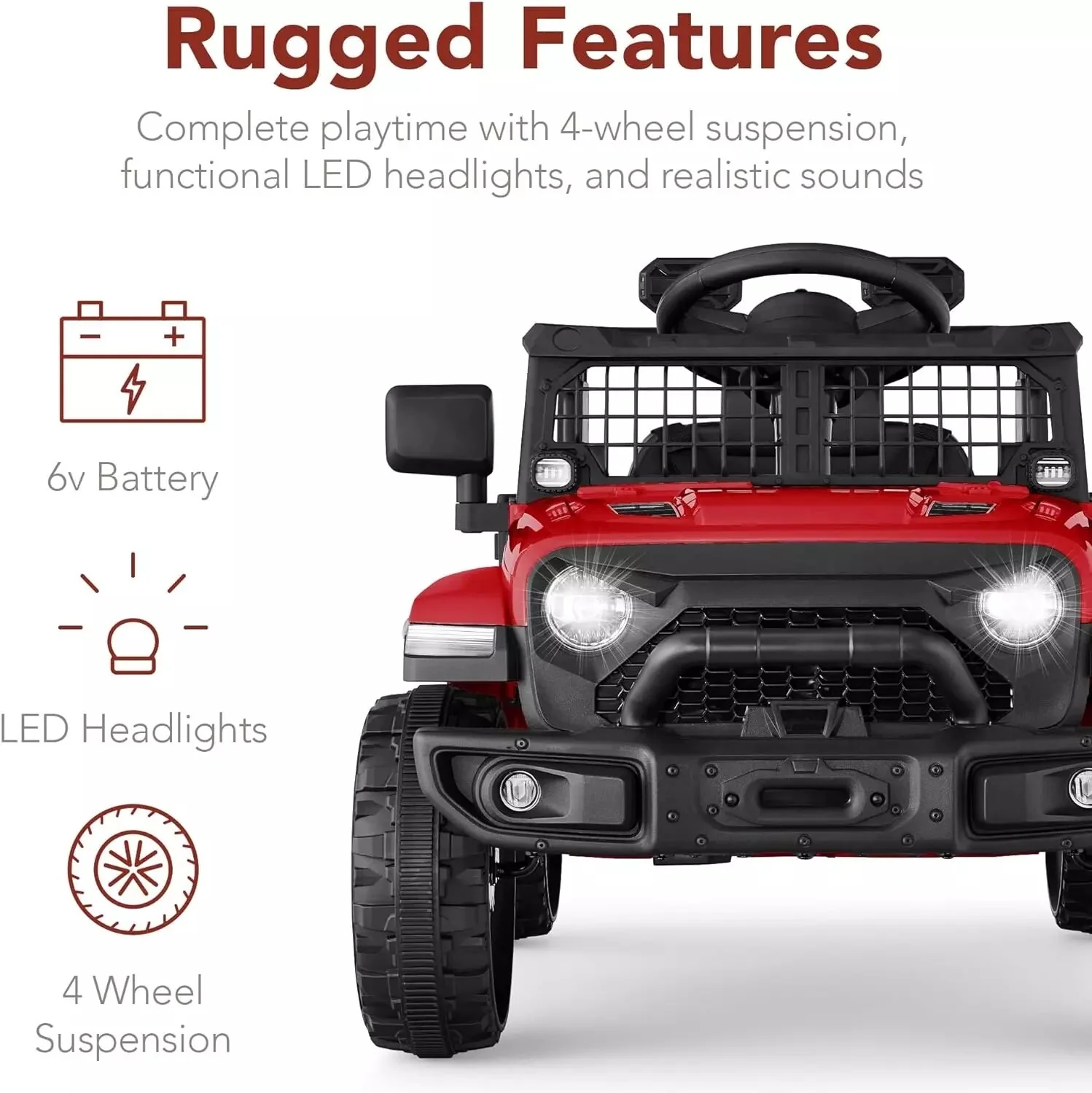 Mini camión eléctrico de paseo para niños 6V con control remoto - Image 5