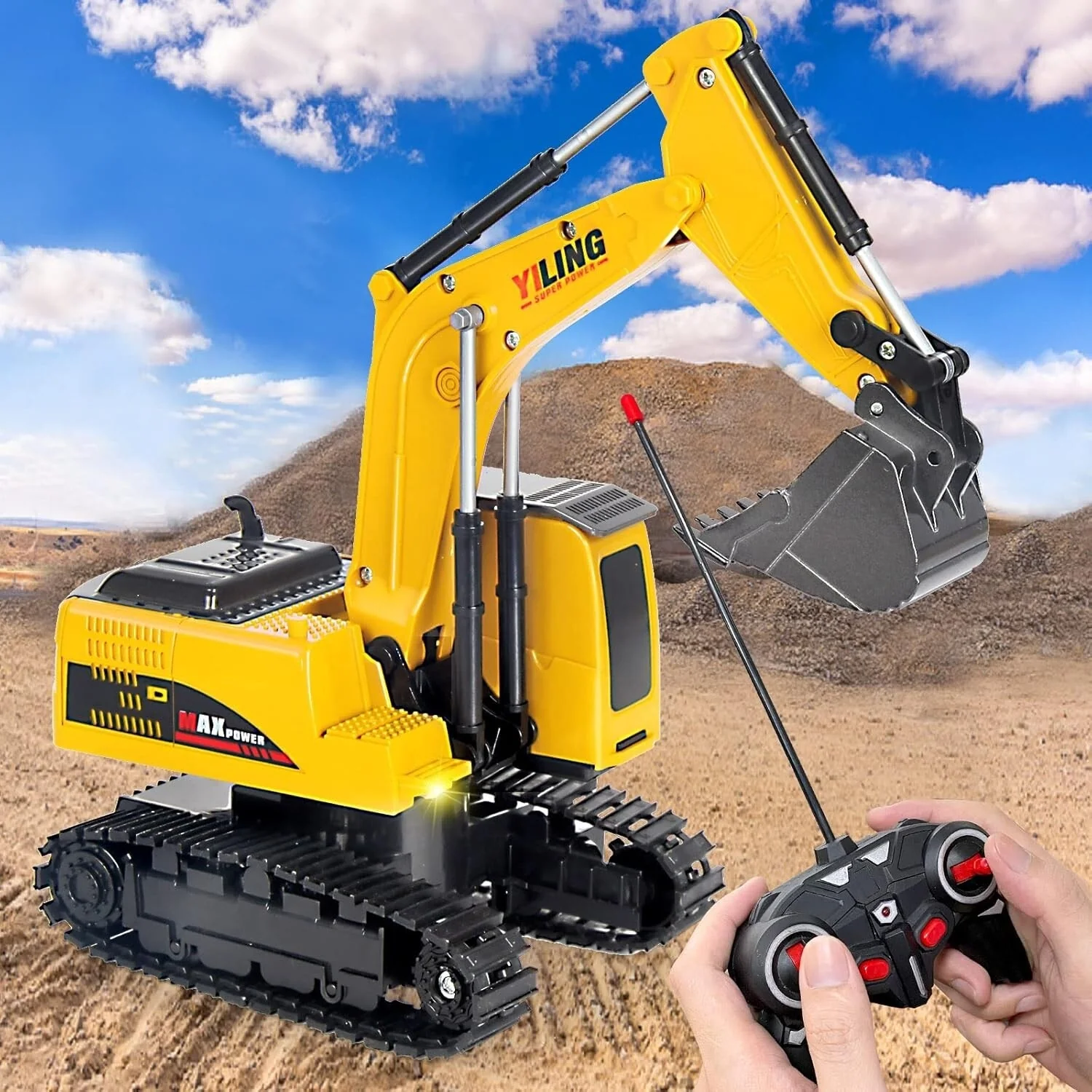 Maquina Excavadora de Construcción para Niños con Control Remoto - Image 5
