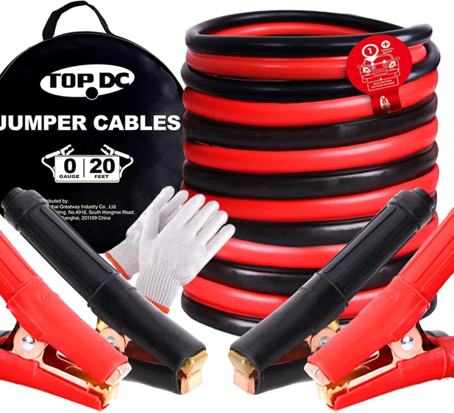 Heavy-Duty Automotive Booster Jumper Cables for Car, SUV, and Truck Batteries - Image 31