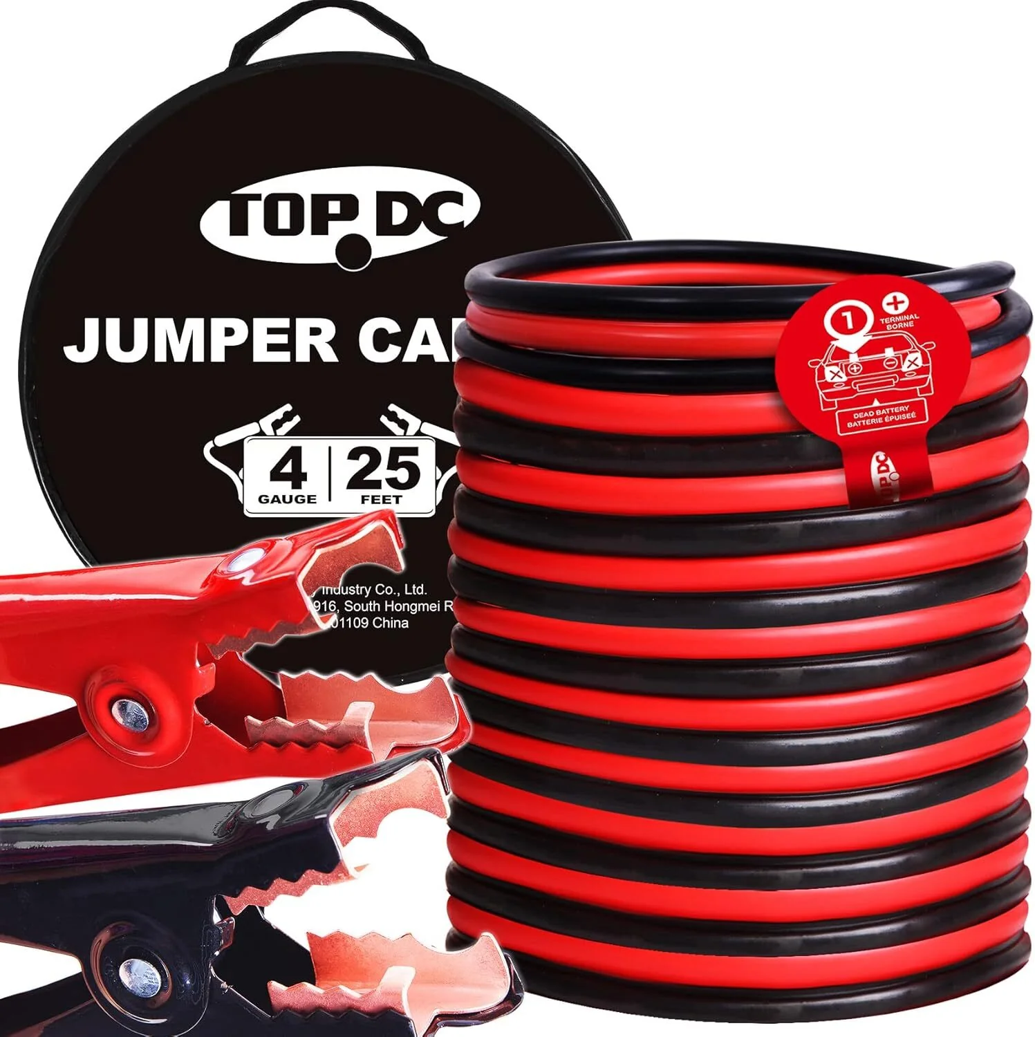 Heavy-Duty Automotive Booster Jumper Cables for Car, SUV, and Truck Batteries - Image 34